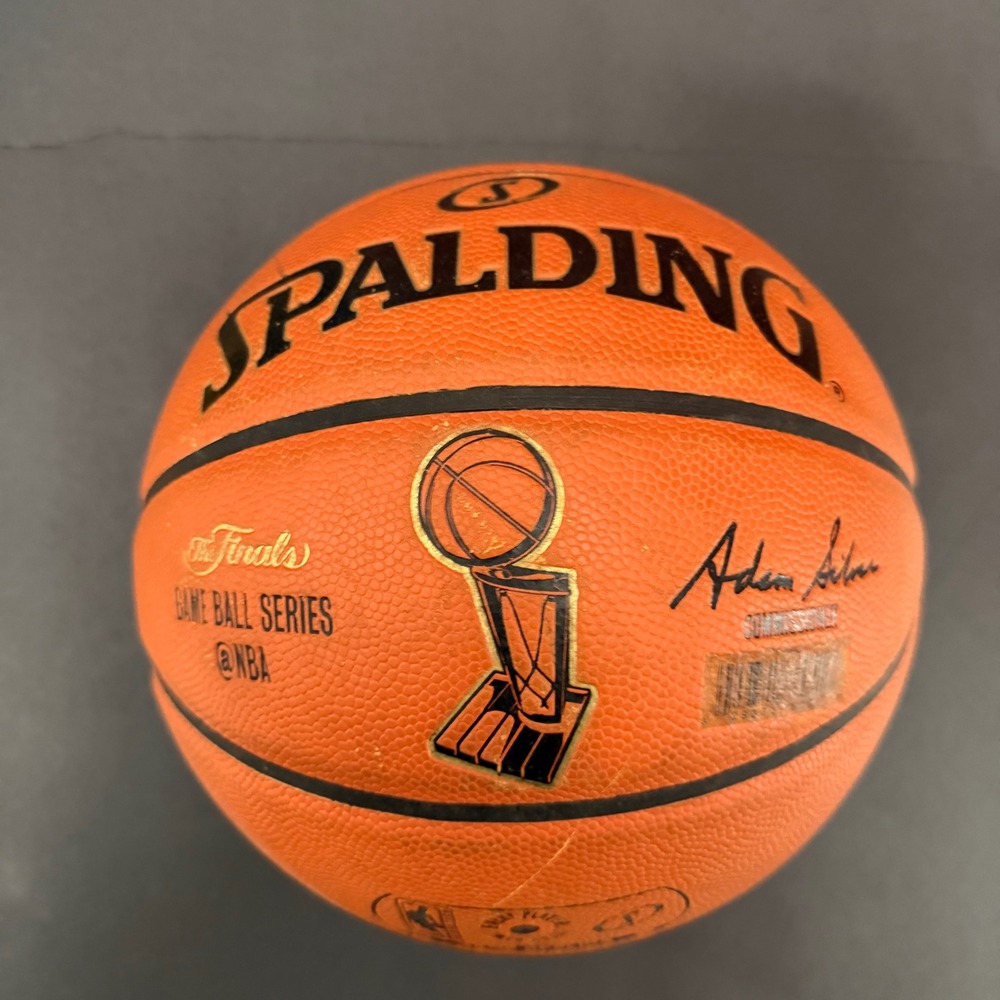 Spalding NBA The Finals Game Ball Series Replica Basketball Adam Silver Orange